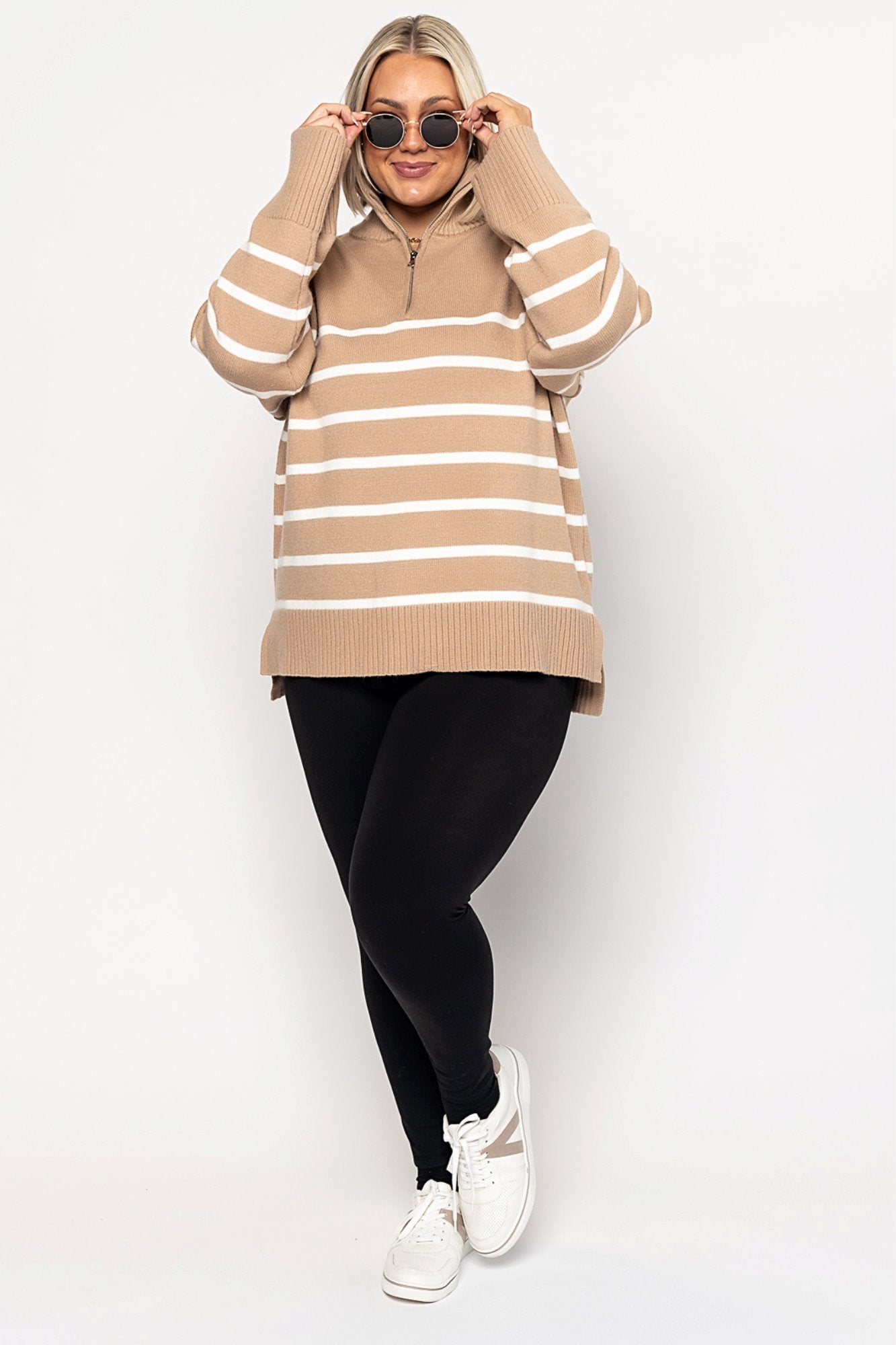 Tristan Sweater in Fawn (Small-3XL) Holley Girl 