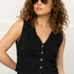Charleston Vest in Black - FINAL SALE Holley Girl 