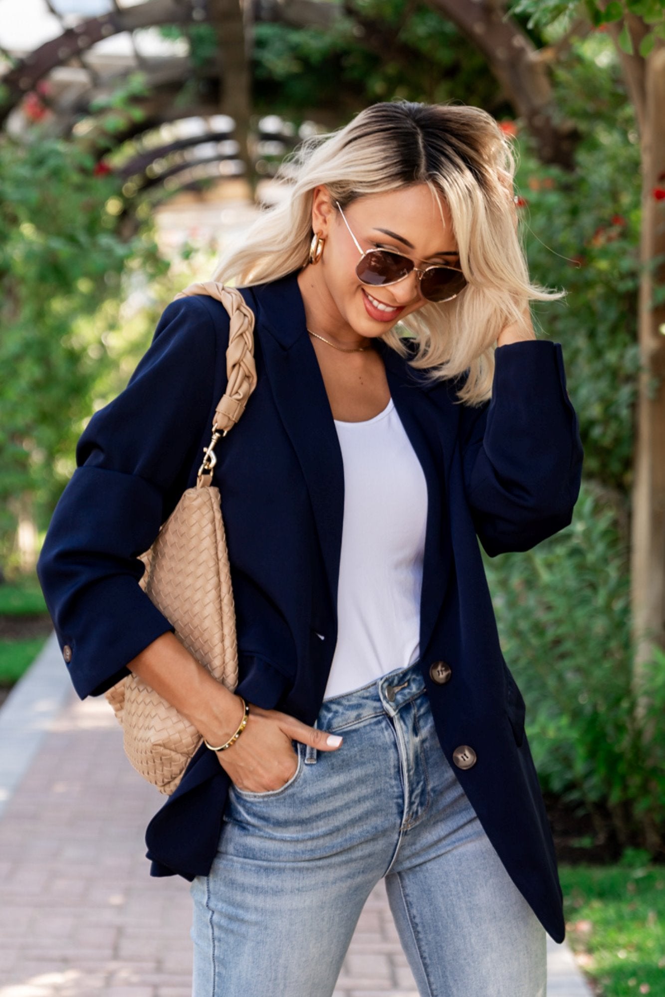 Jessie Blazer in Navy Clothing Holley Girl 