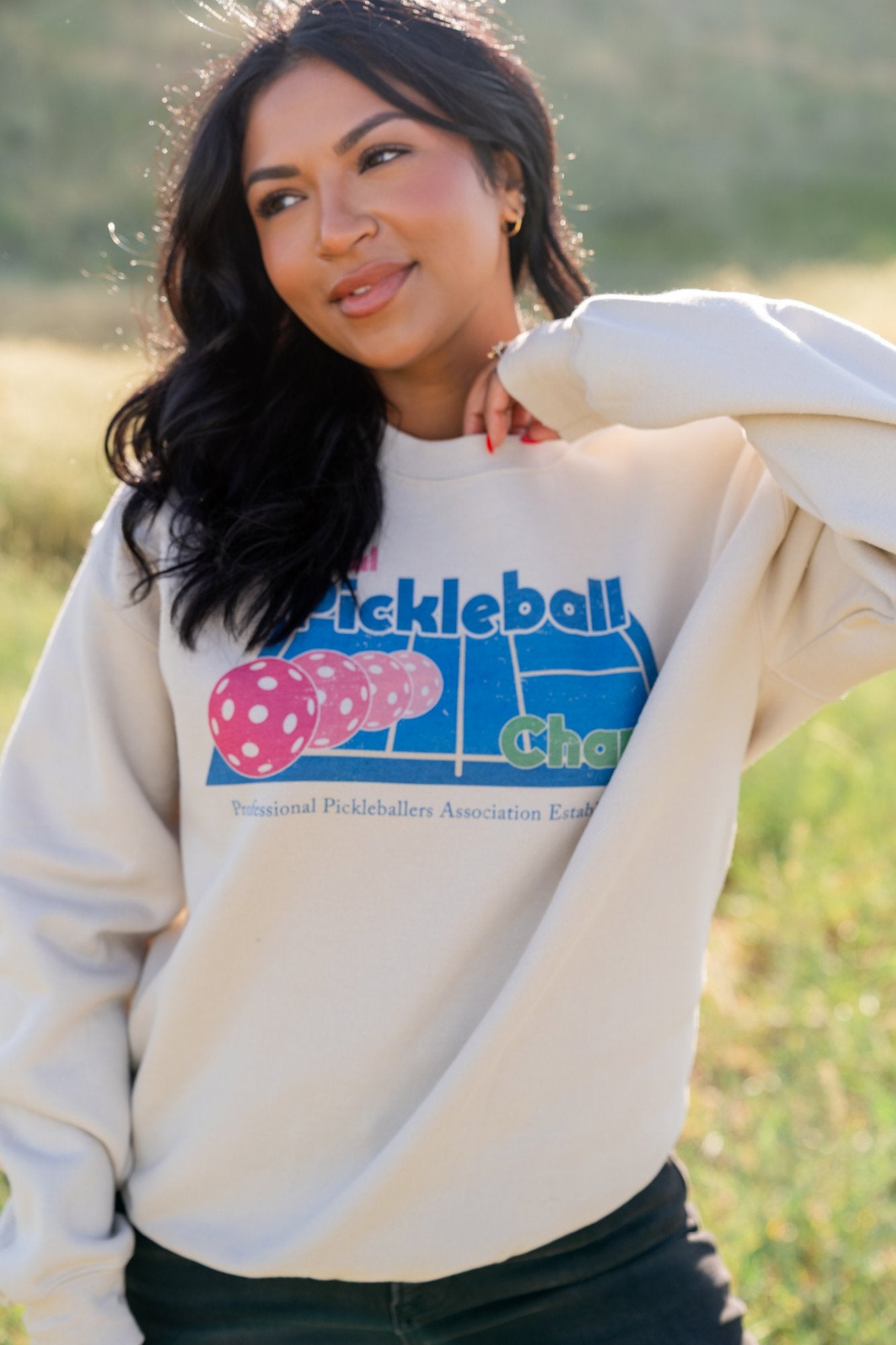 Pickleball Champ Crewneck Clothing Holley Girl 