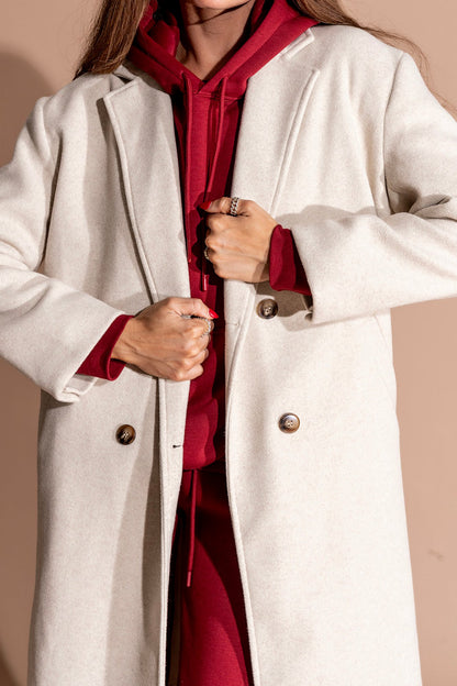 Jude Coat in Oatmeal Clothing Holley Girl 