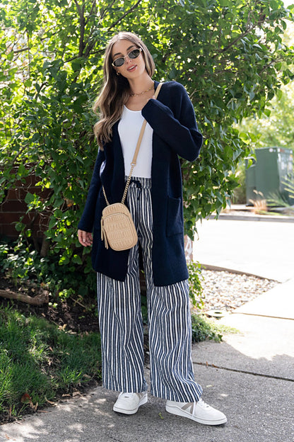 Lowen Cardigan in Navy Clothing Holley Girl 