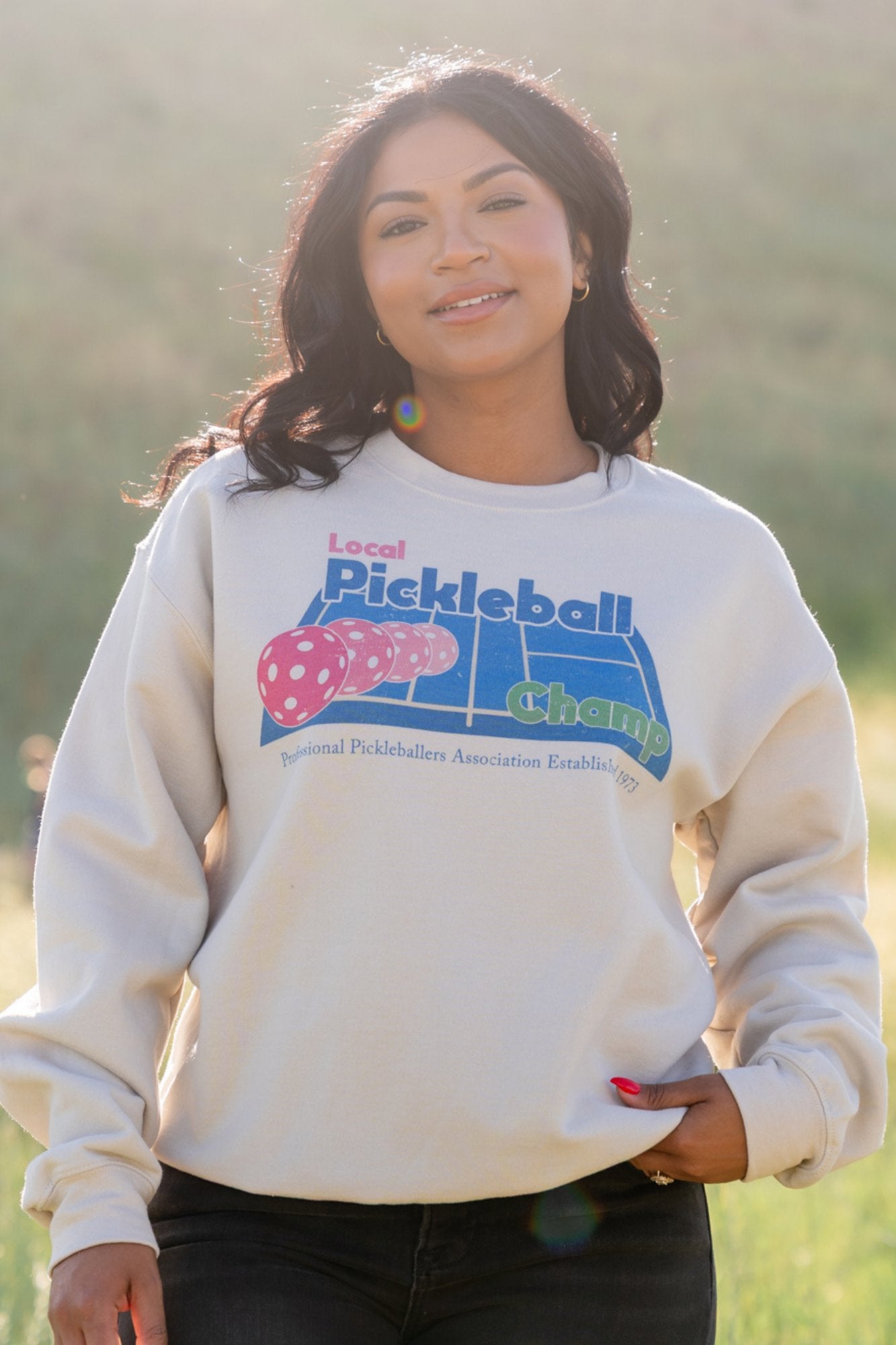 Pickleball Champ Crewneck Clothing Holley Girl 