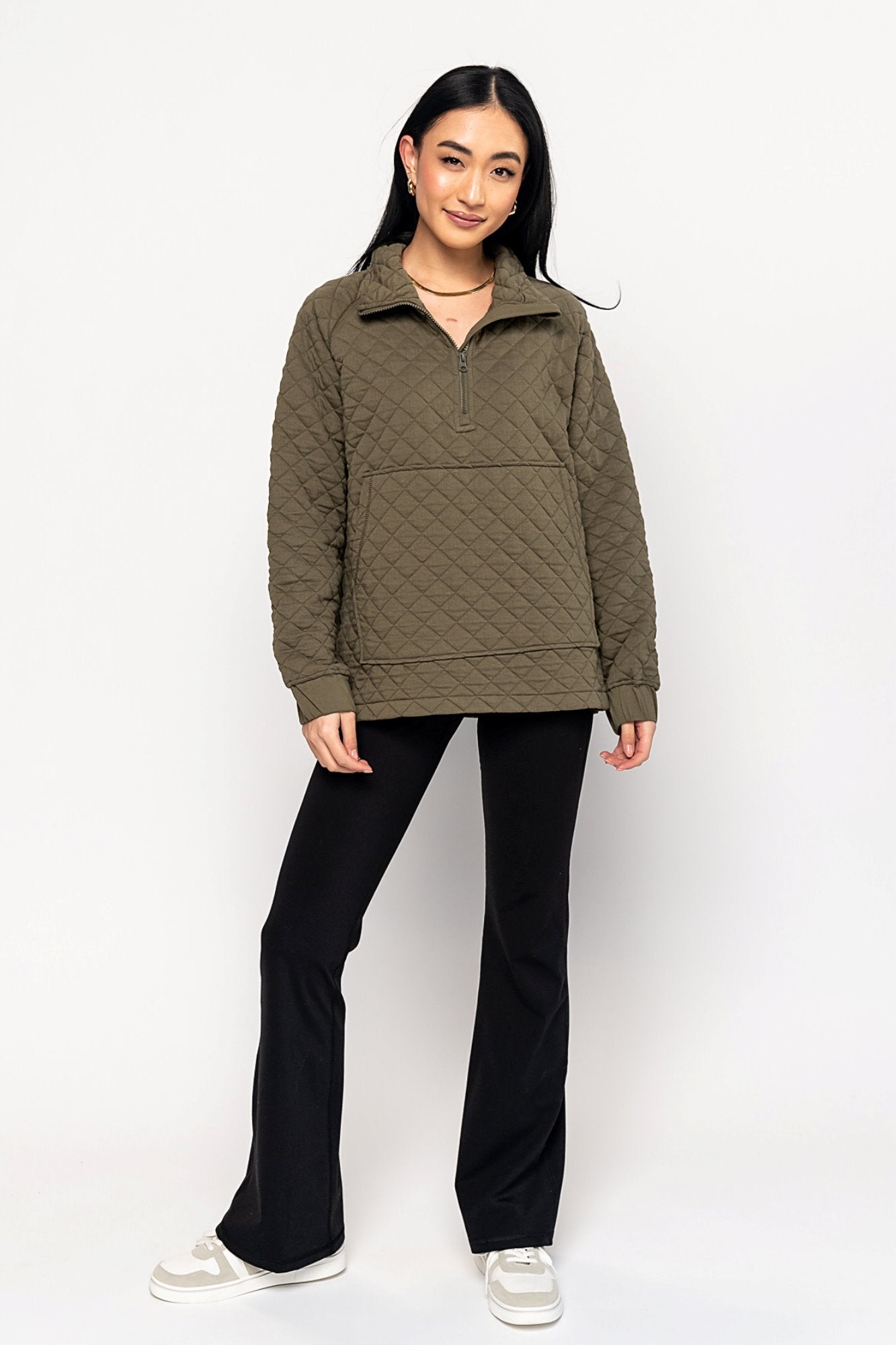 Mason Pullover in Olive Holley Girl 