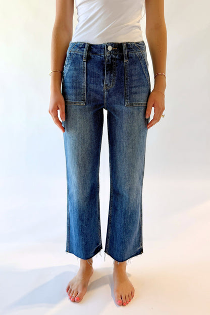 Emerson High Rise Cropped Utility Jean Clothing Holley Girl 