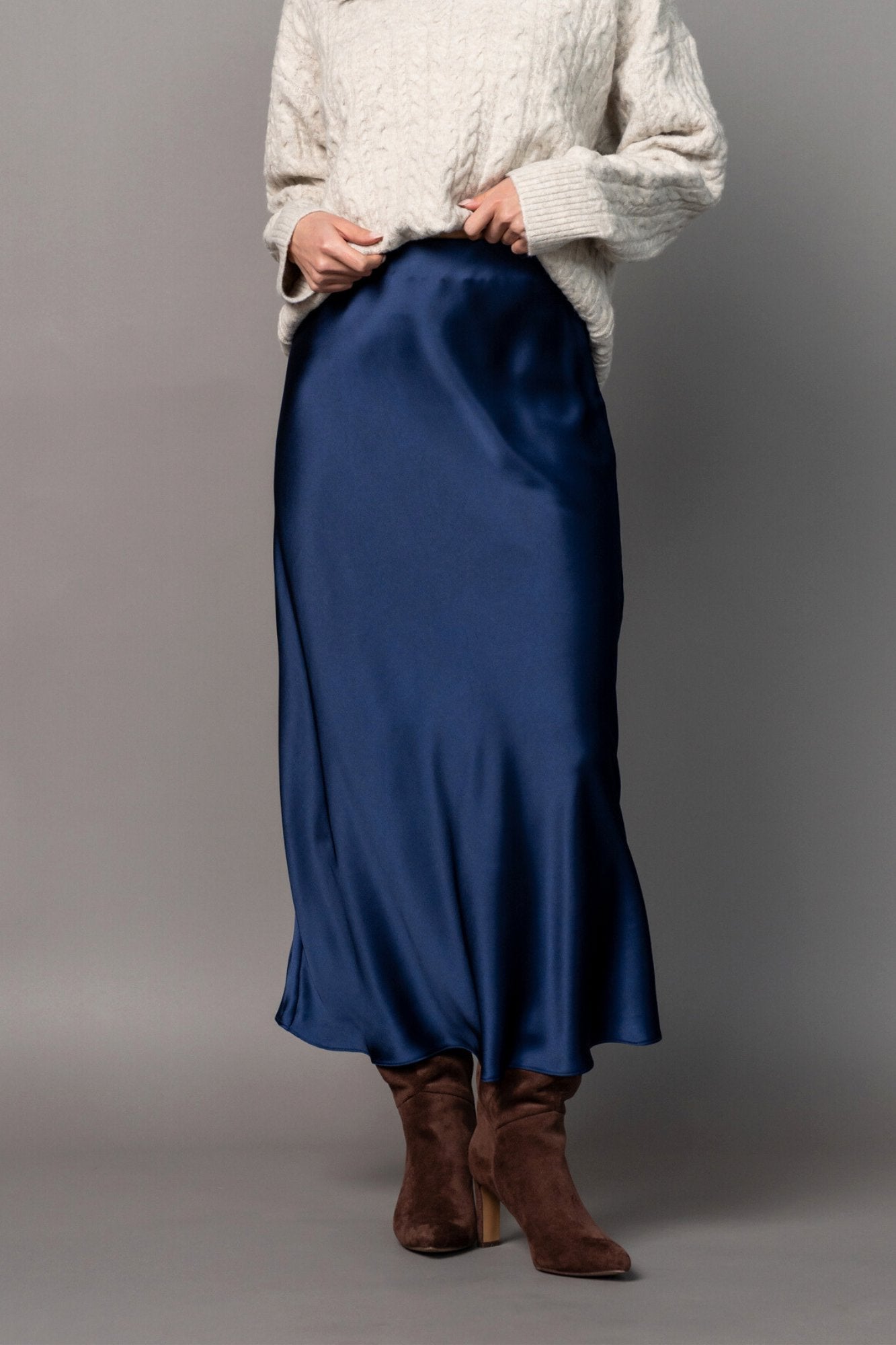 Athena Skirt in Navy Clothing Holley Girl 