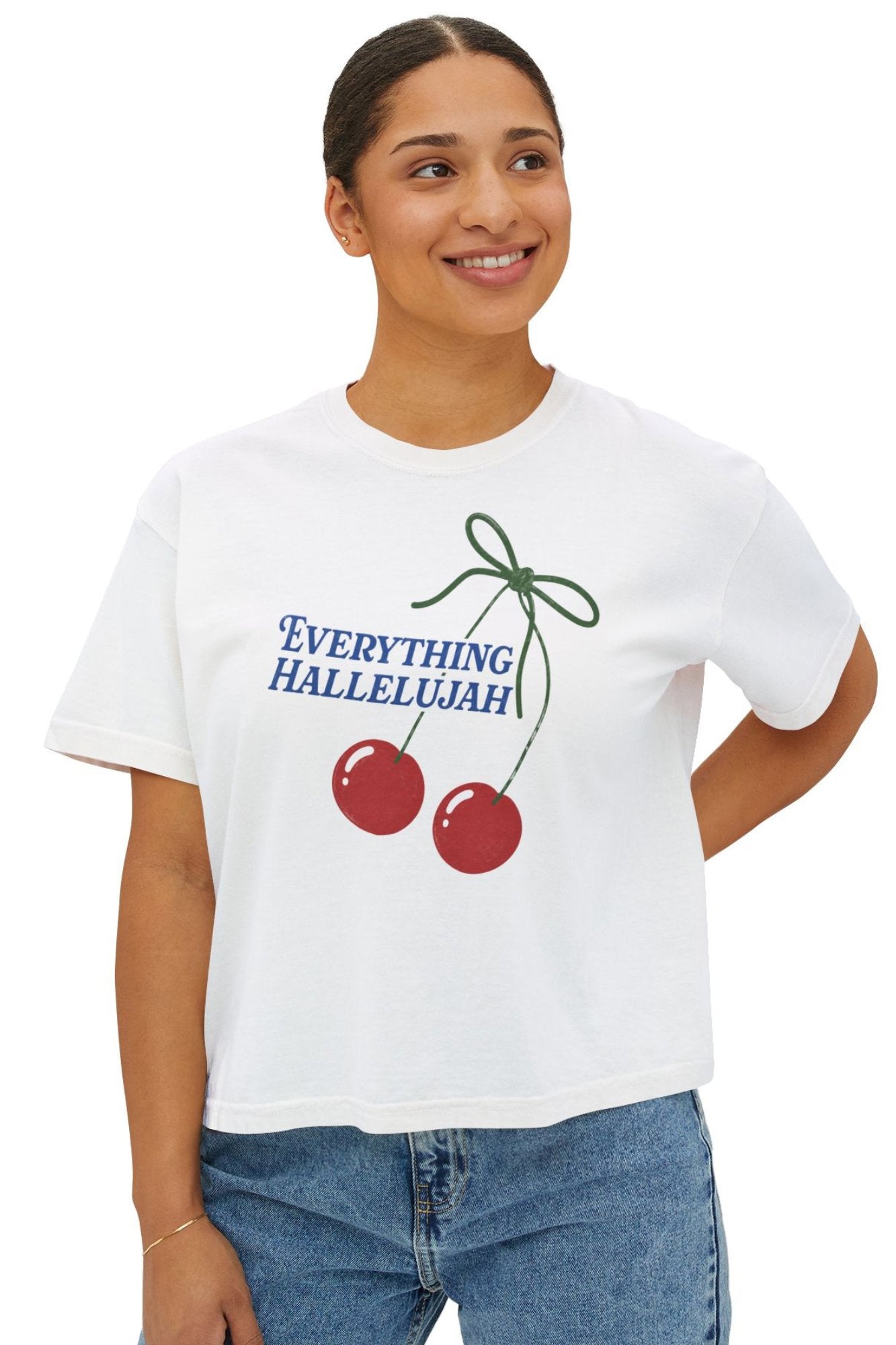 Everything Hallelujah - Boxy Tee T-Shirt Printify 