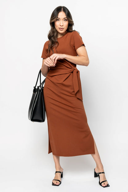 HOLLEY GIRL - Mila Dress in Brown (Small-XL) Clothing Holley Girl 