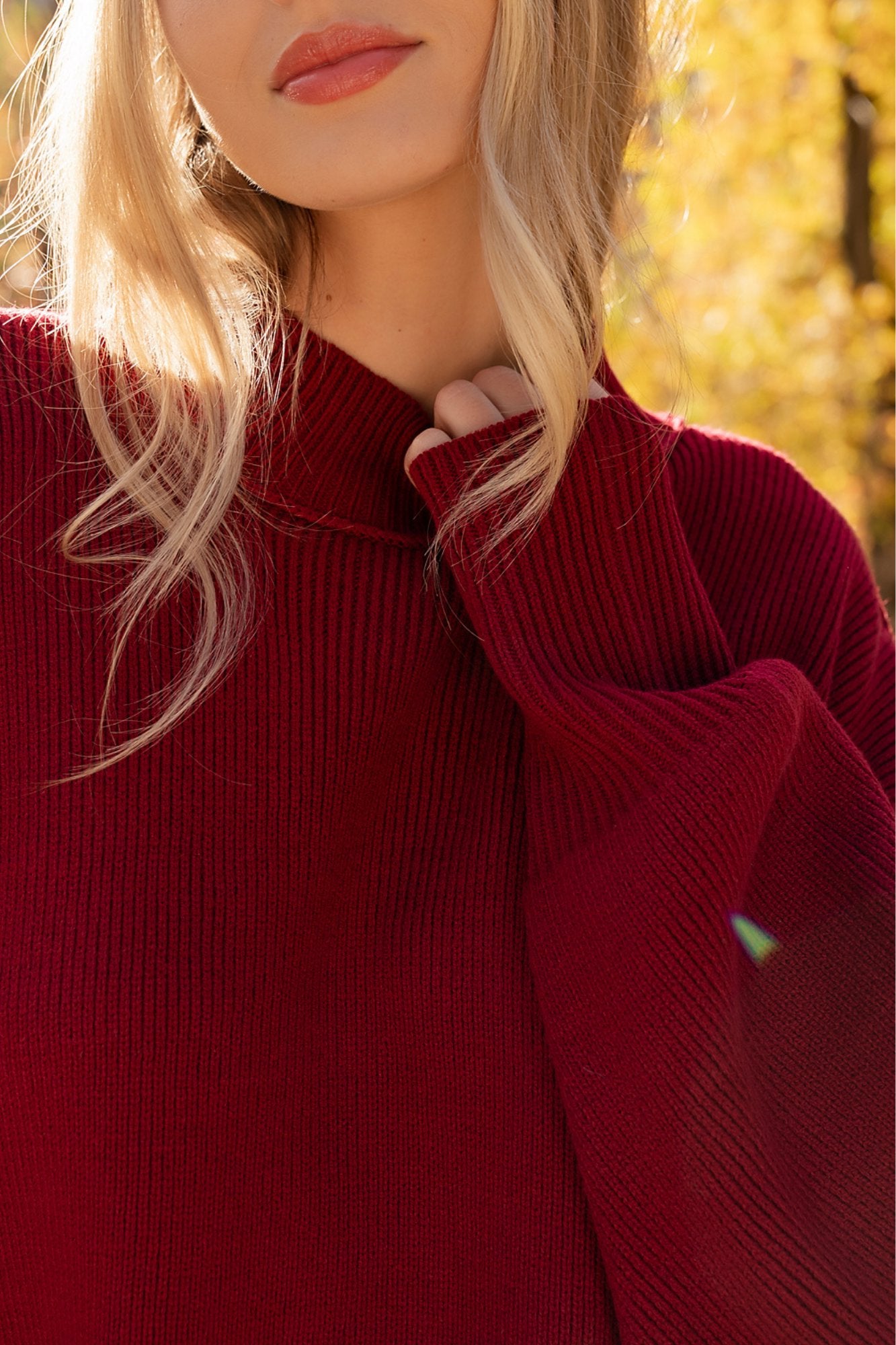 Callie Sweater in Wine Clothing Holley Girl 