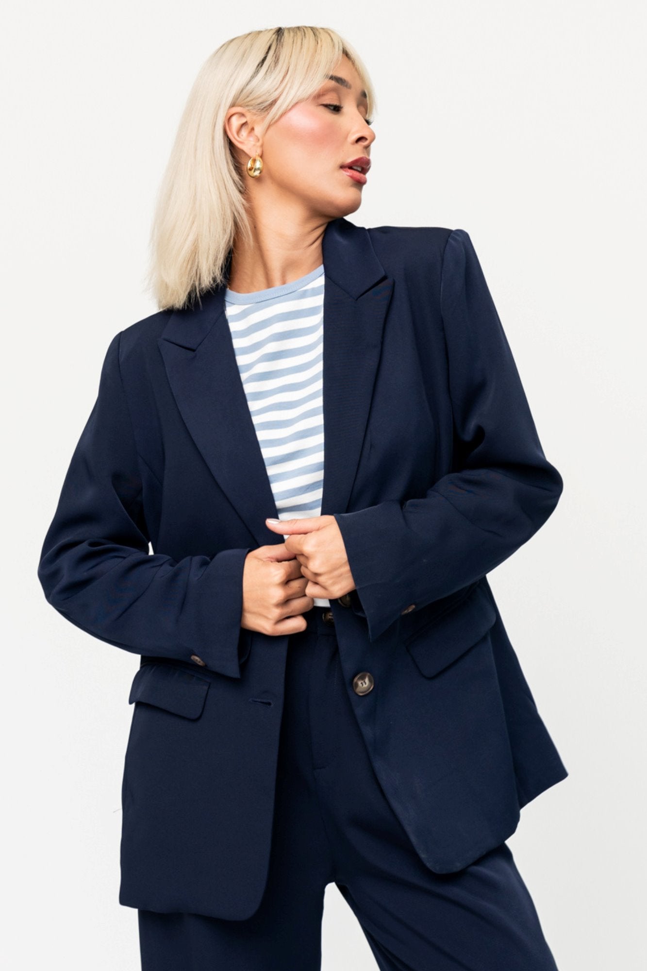 Jessie Blazer in Navy Clothing Holley Girl 