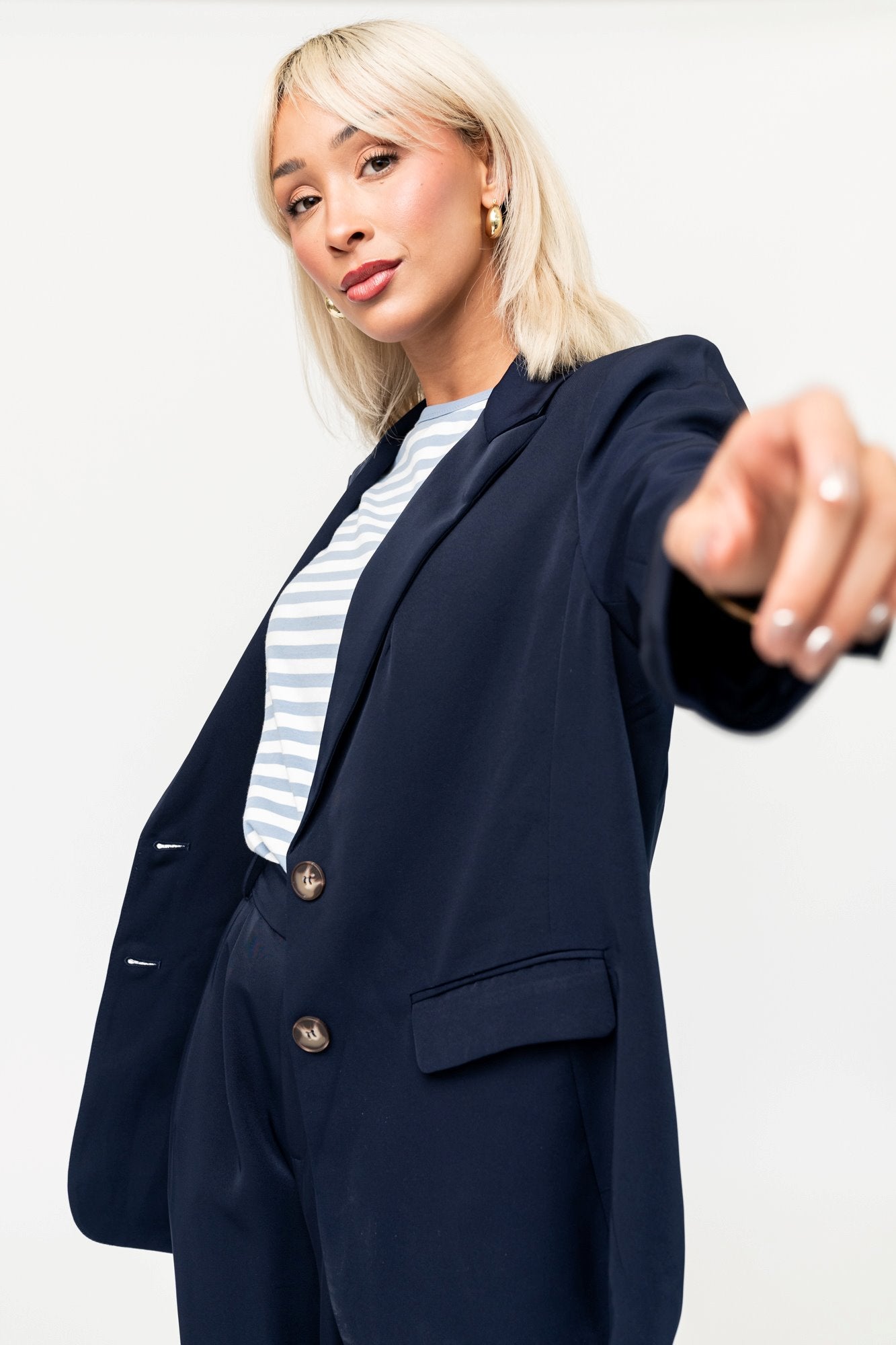 Jessie Blazer in Navy Clothing Holley Girl 