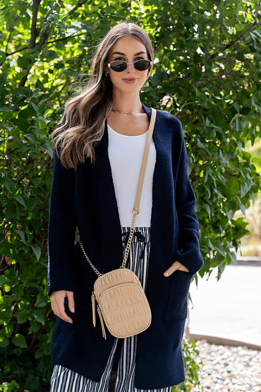 Lowen Cardigan in Navy Clothing Holley Girl 