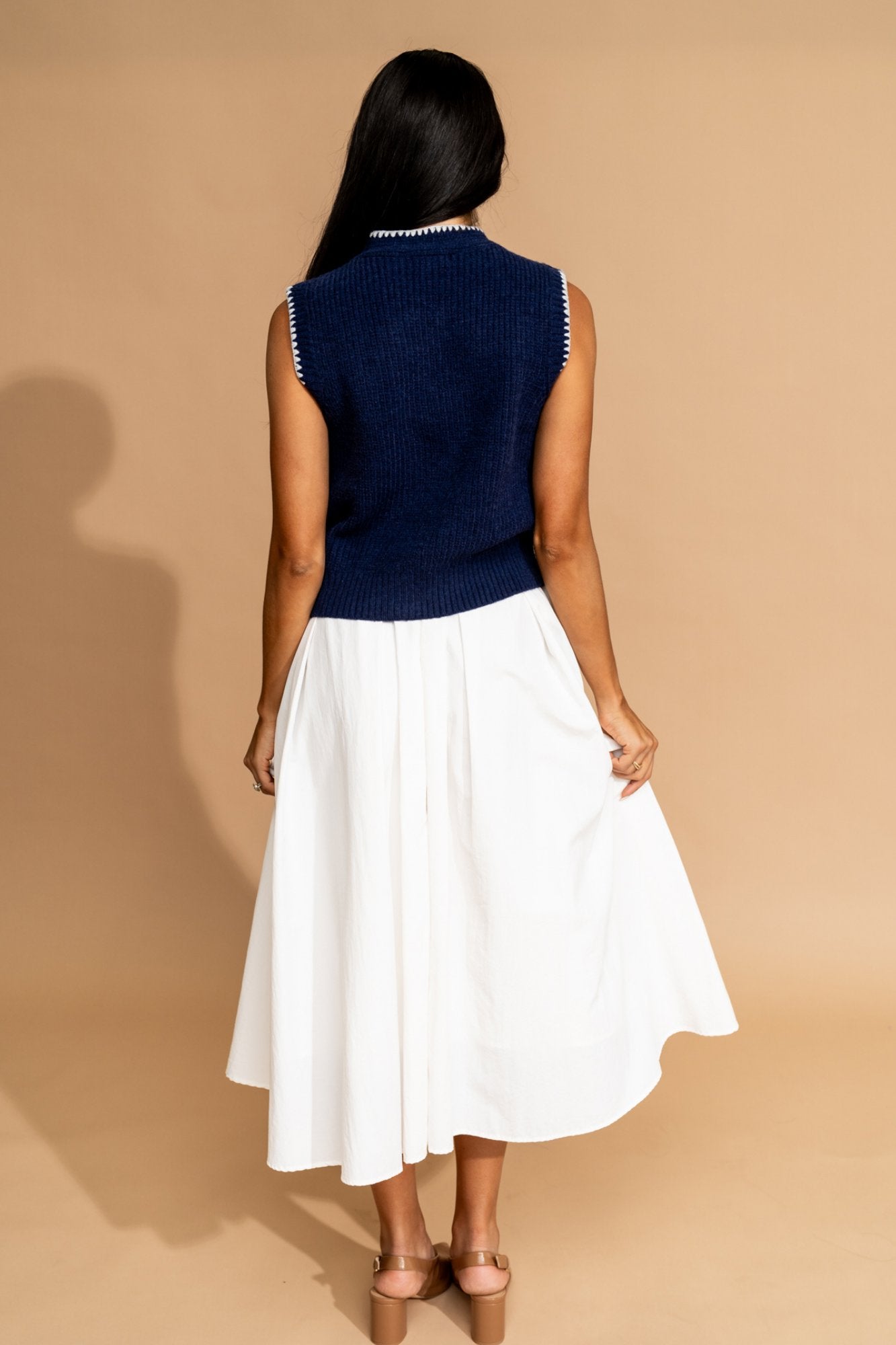 Penelope Top in Navy Clothing Holley Girl 