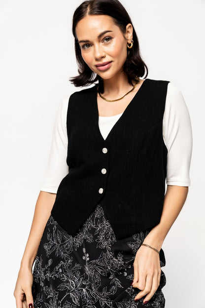 Spencer Vest in Black Holley Girl 