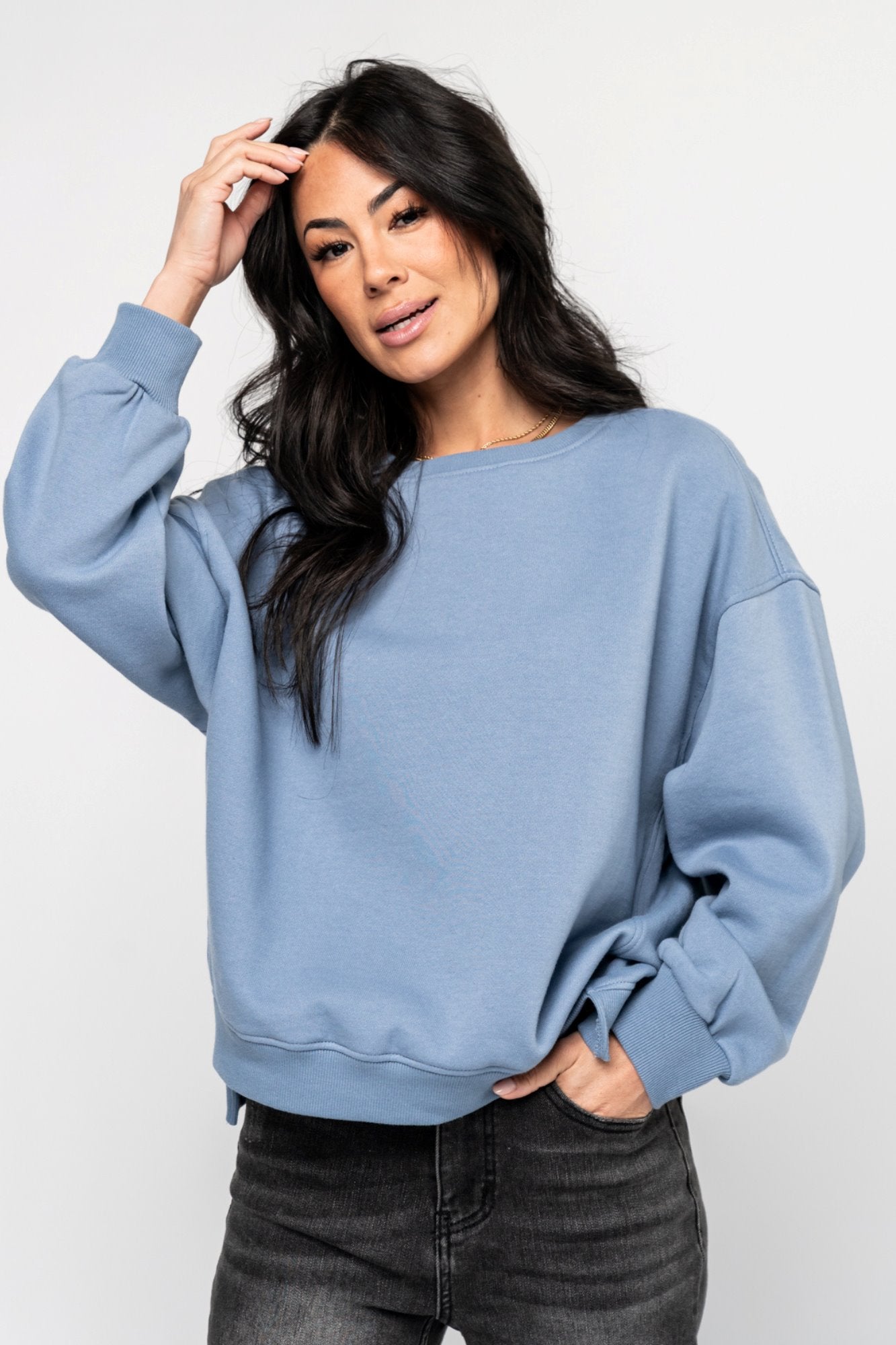 Merrick Pullover in Blue (Small-XL) - FINAL SALE – Holley Girl