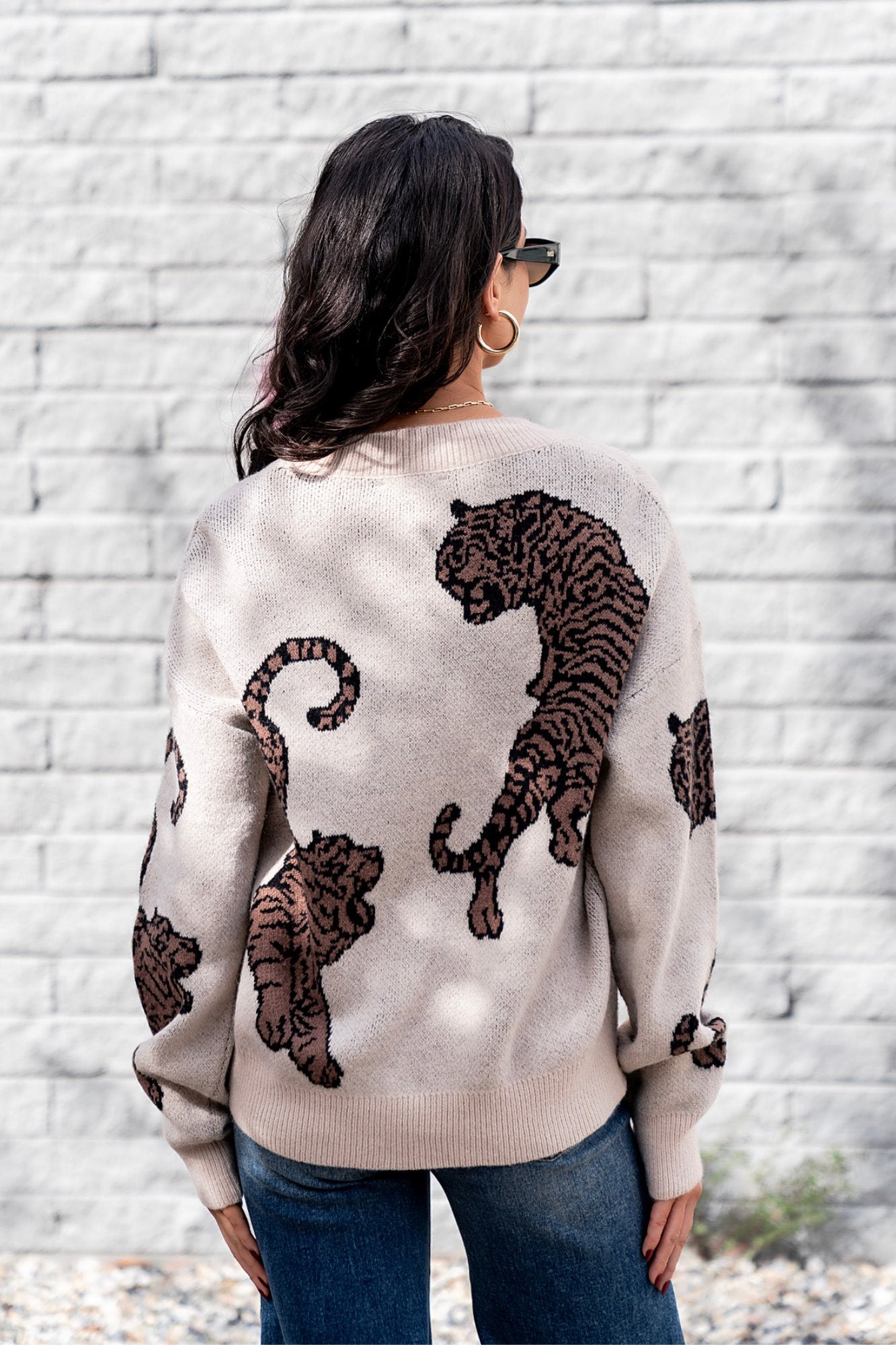 Tigress Sweater in Oatmeal Clothing Holley Girl 