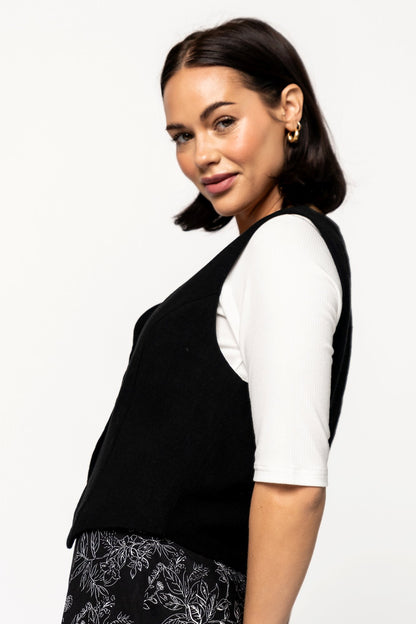 Spencer Vest in Black Holley Girl 