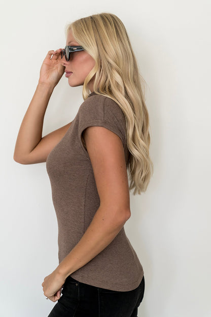 Mock Form Top in Cocoa Clothing Holley Girl 