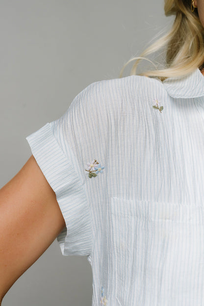 Garden Party Blouse Short Sleeve Clothing Holley Girl 