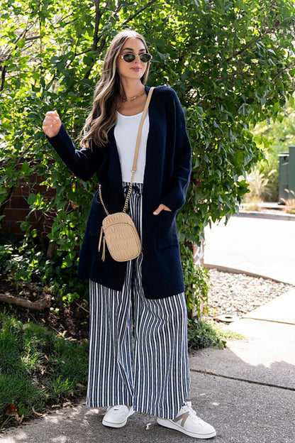 Lowen Cardigan in Navy Clothing Holley Girl 