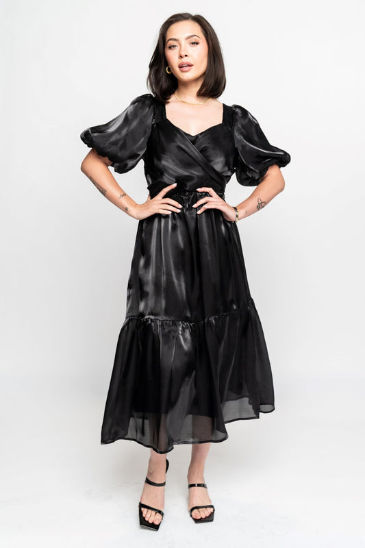 Layton Dress in Black Holley Girl 