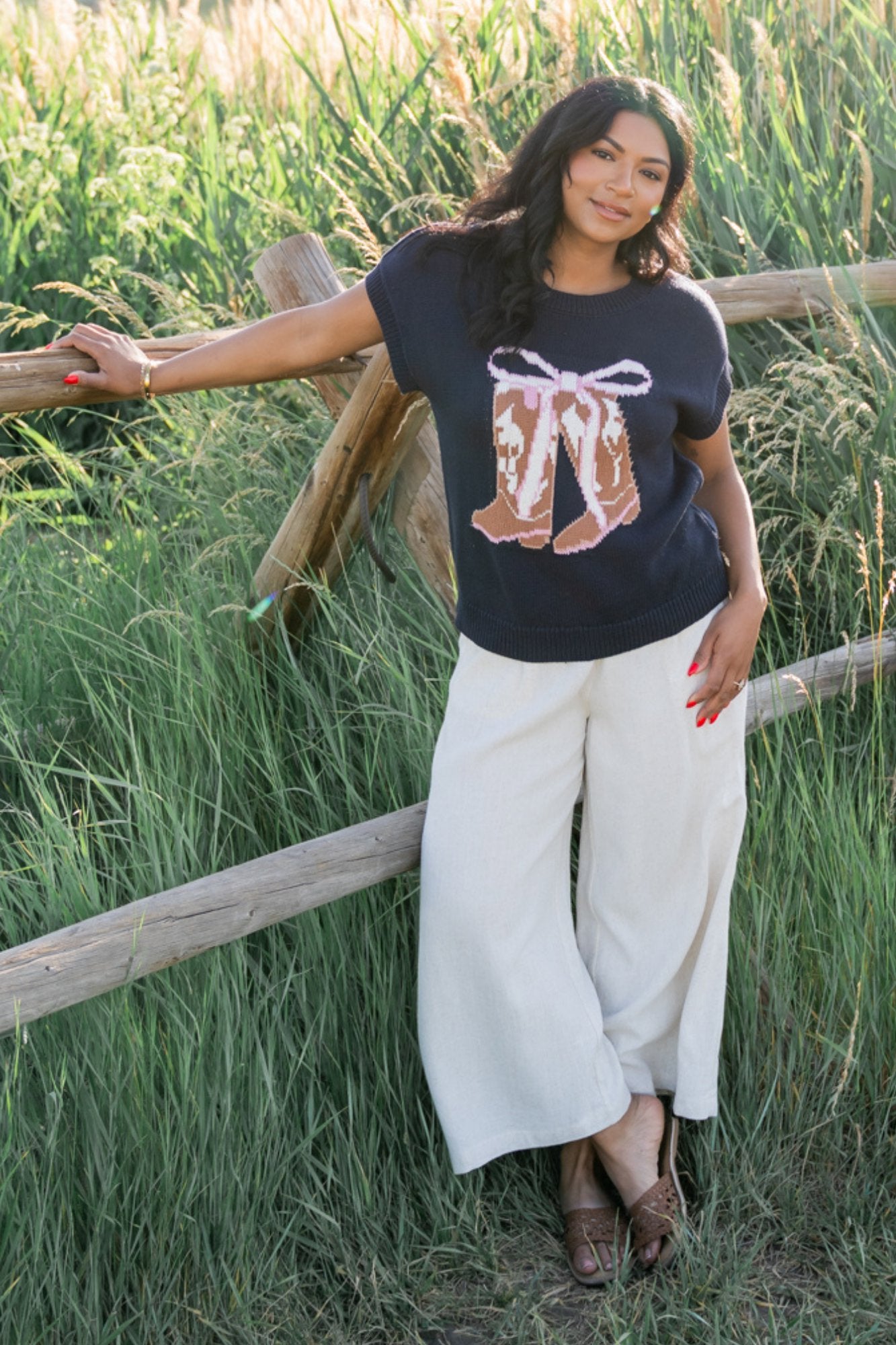 Boots and Bows Top Clothing Holley Girl 