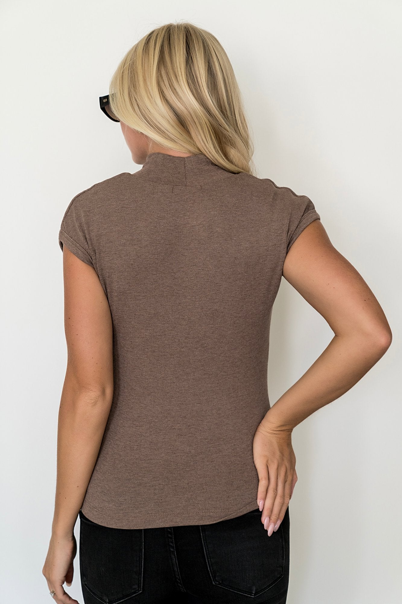 Mock Form Top in Cocoa Clothing Holley Girl 