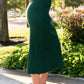 Davis Skirt in Emerald Clothing Holley Girl 