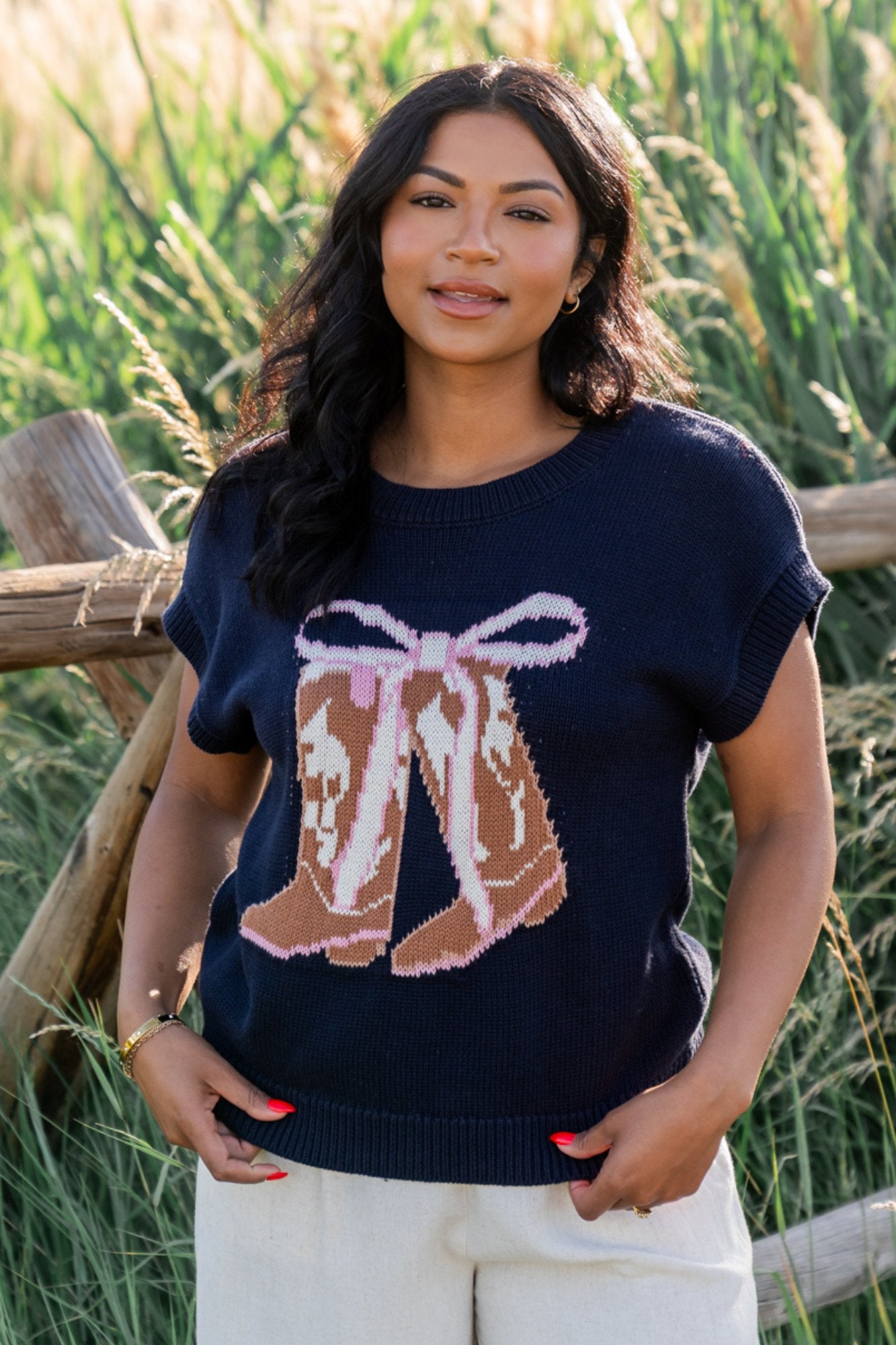 Boots and Bows Top Clothing Holley Girl 