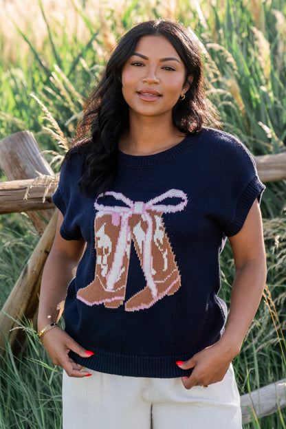 Boots and Bows Top Clothing Holley Girl 