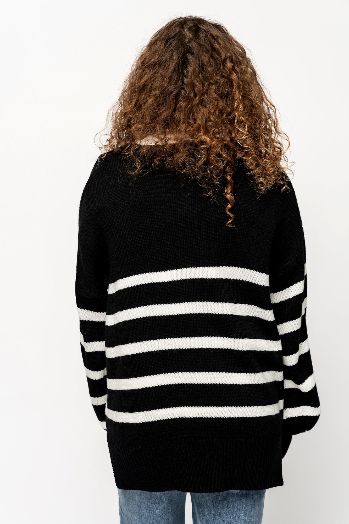 Chandler Sweater in Black Holley Girl 