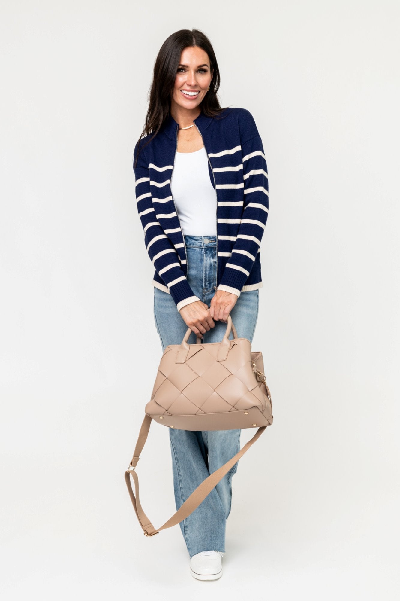 Moore Cardigan in Navy Clothing Holley Girl 