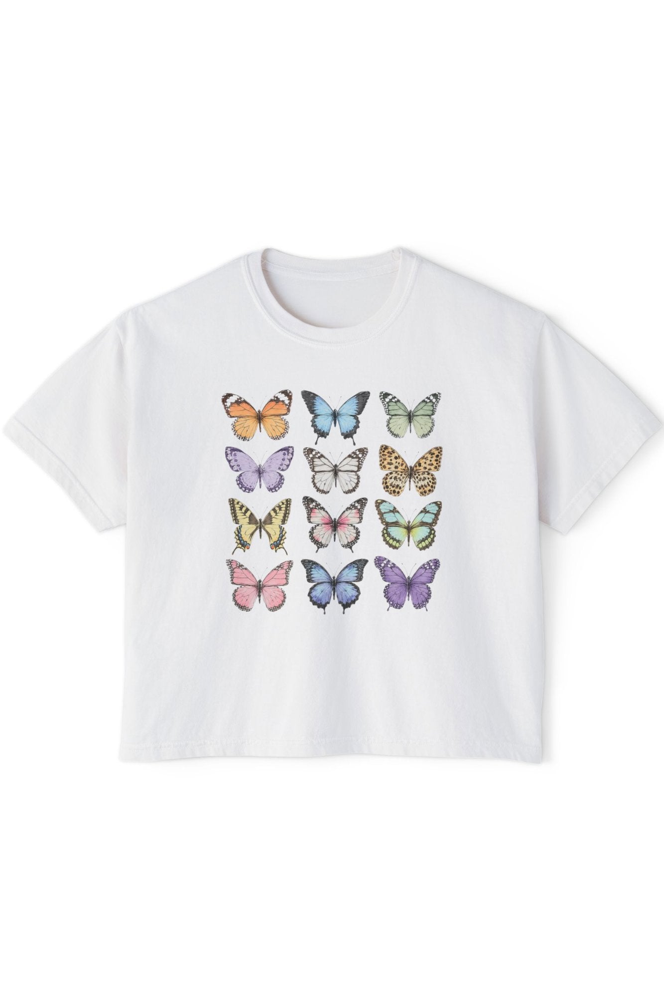 Butterfly - Boxy Tee T-Shirt Printify 