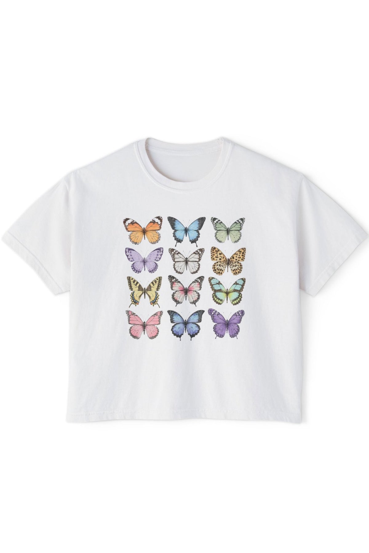 Butterfly - Boxy Tee T-Shirt Printify 