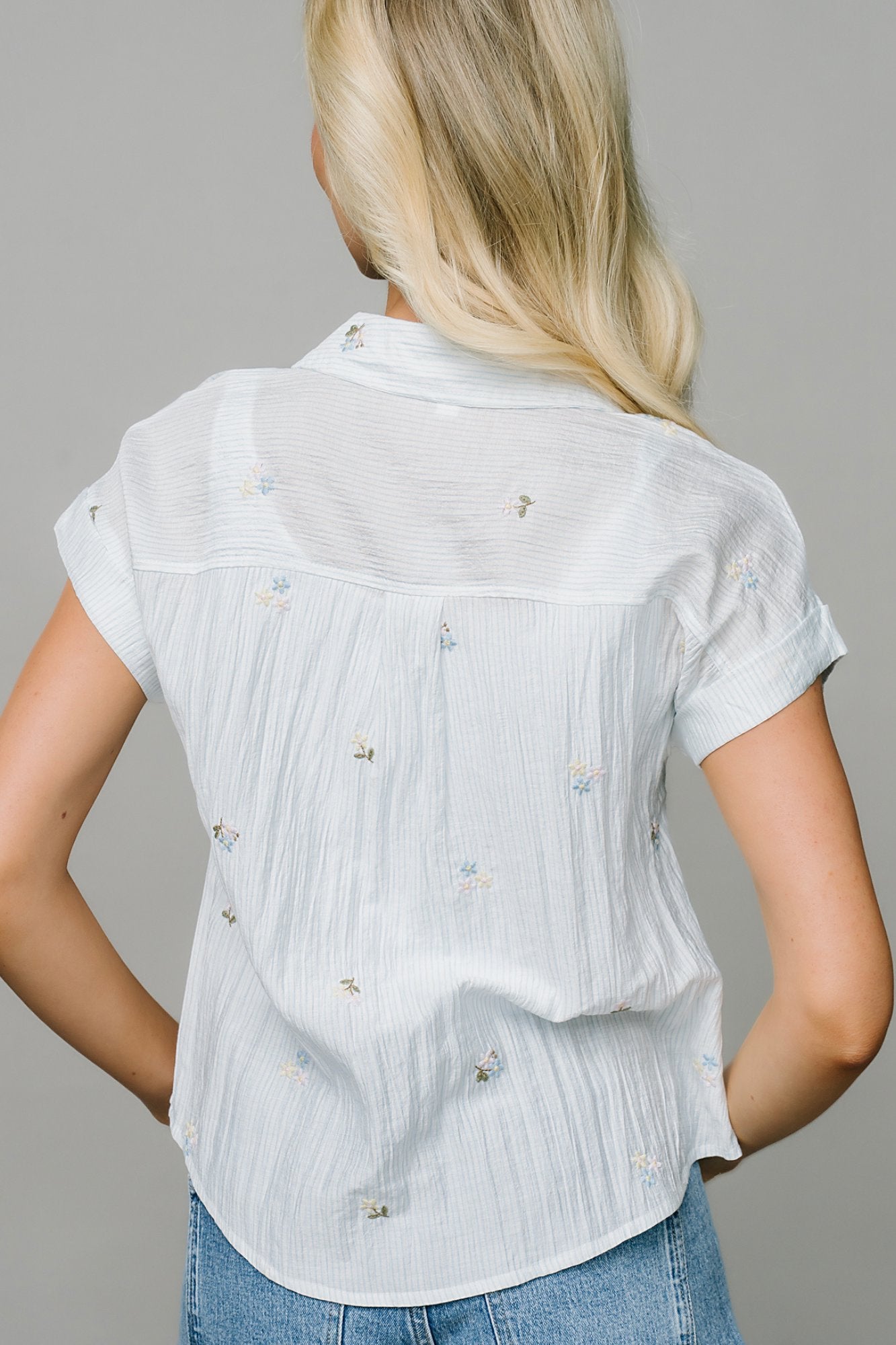 Garden Party Blouse Short Sleeve Clothing Holley Girl 