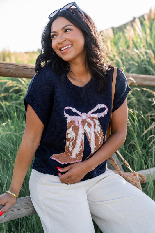 Boots and Bows Top Clothing Holley Girl 