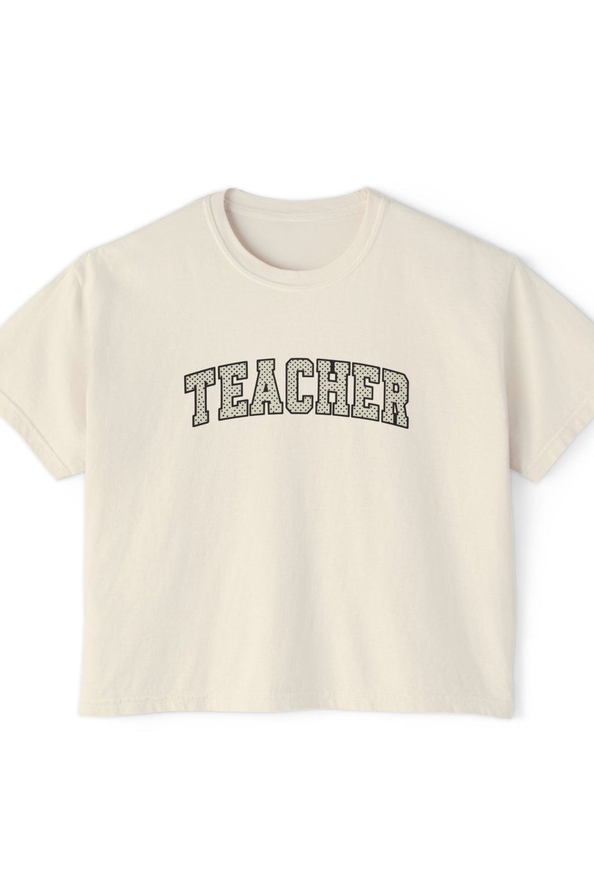 Polka Dot Teacher - Boxy Tee T-Shirt Printify 