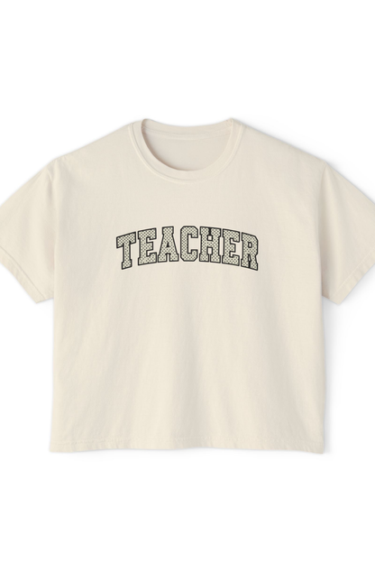 Polka Dot Teacher - Boxy Tee