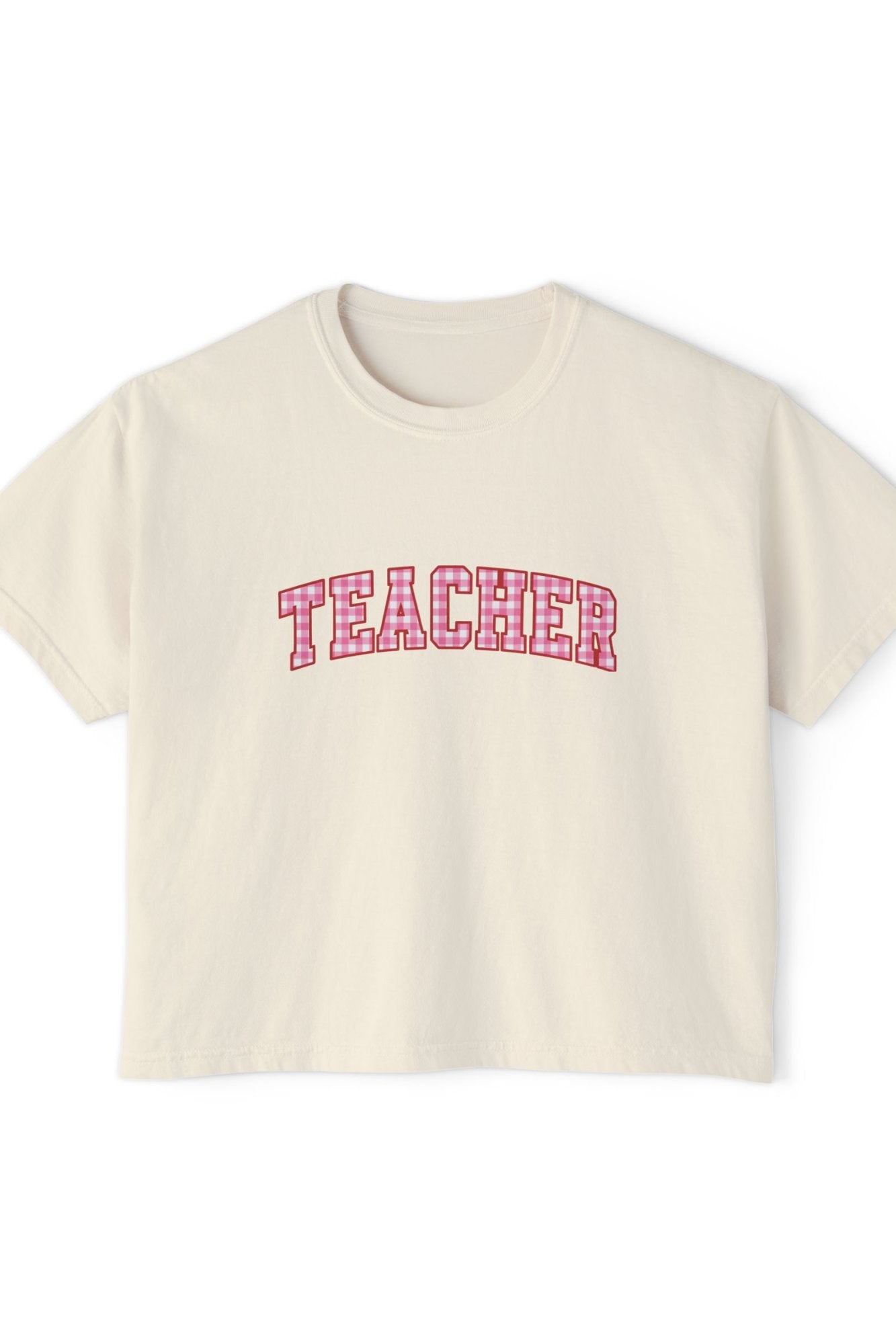 Gingham Teacher - Boxy Tee T-Shirt Holley Girl 