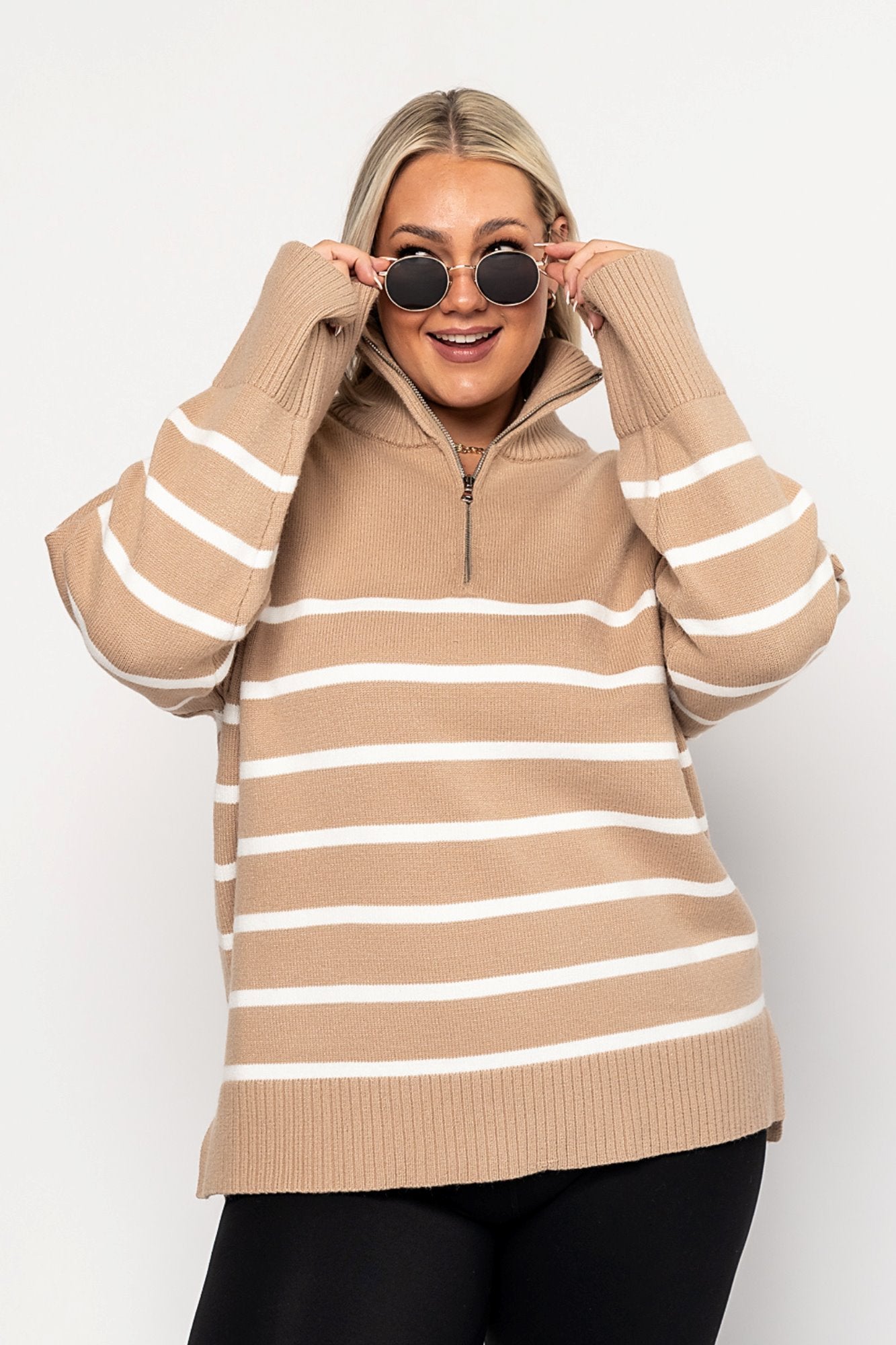Tristan Sweater in Fawn (Small-3XL) Holley Girl 