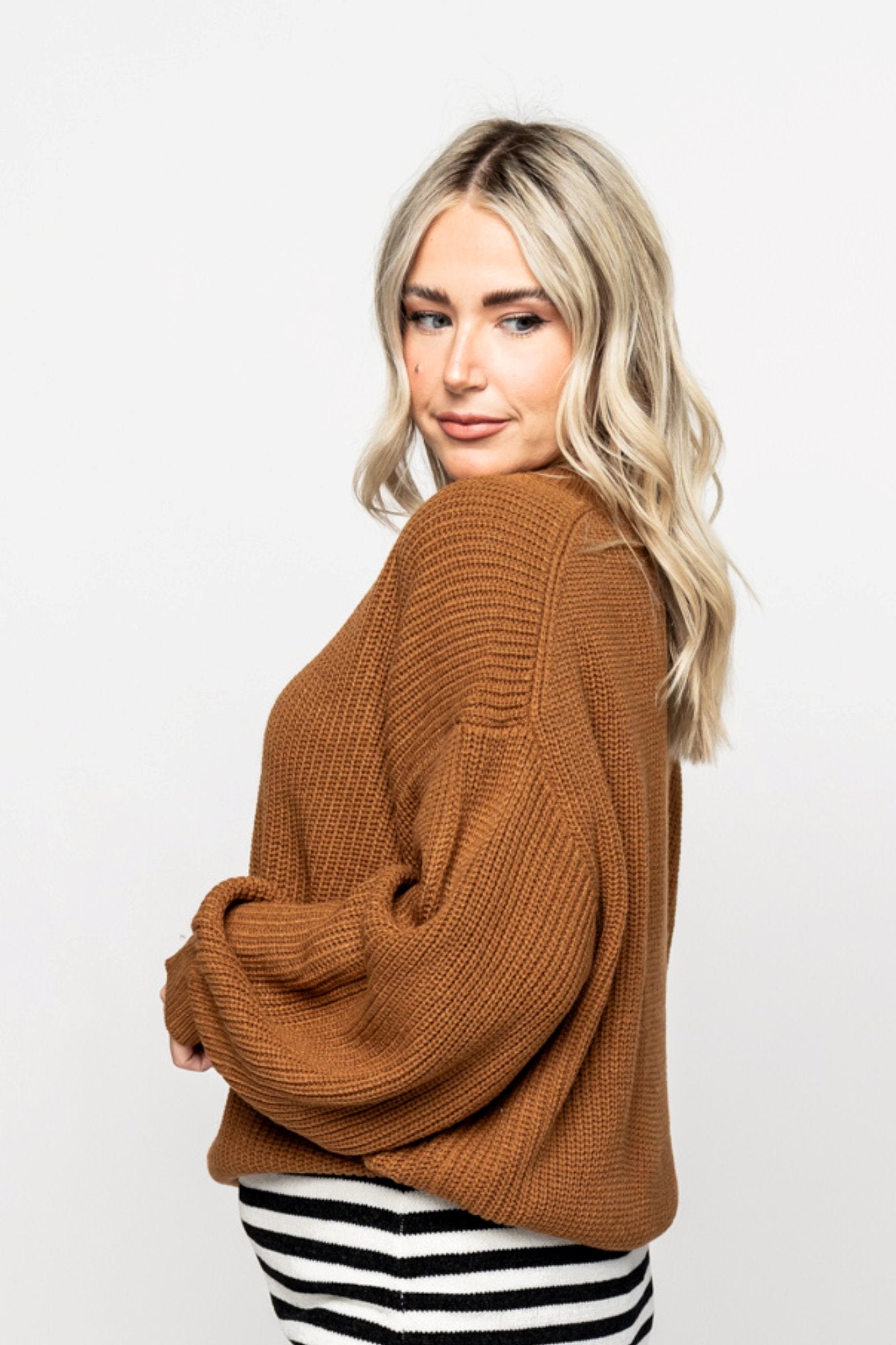 Branton Sweater in Caramel Holley Girl 