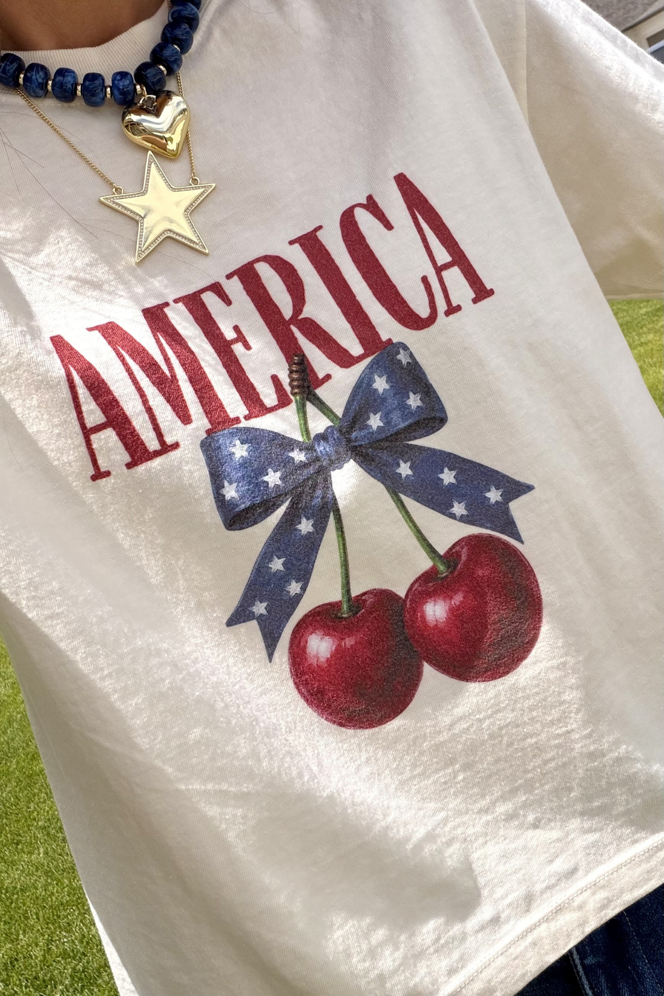 American Cherry -  Boxy Tee