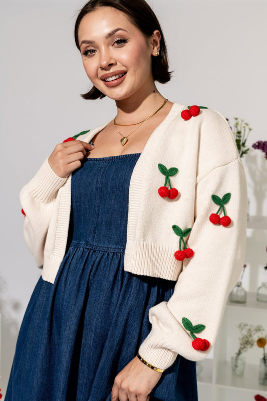 Berry Cherry Cardigan Clothing Holley Girl 
