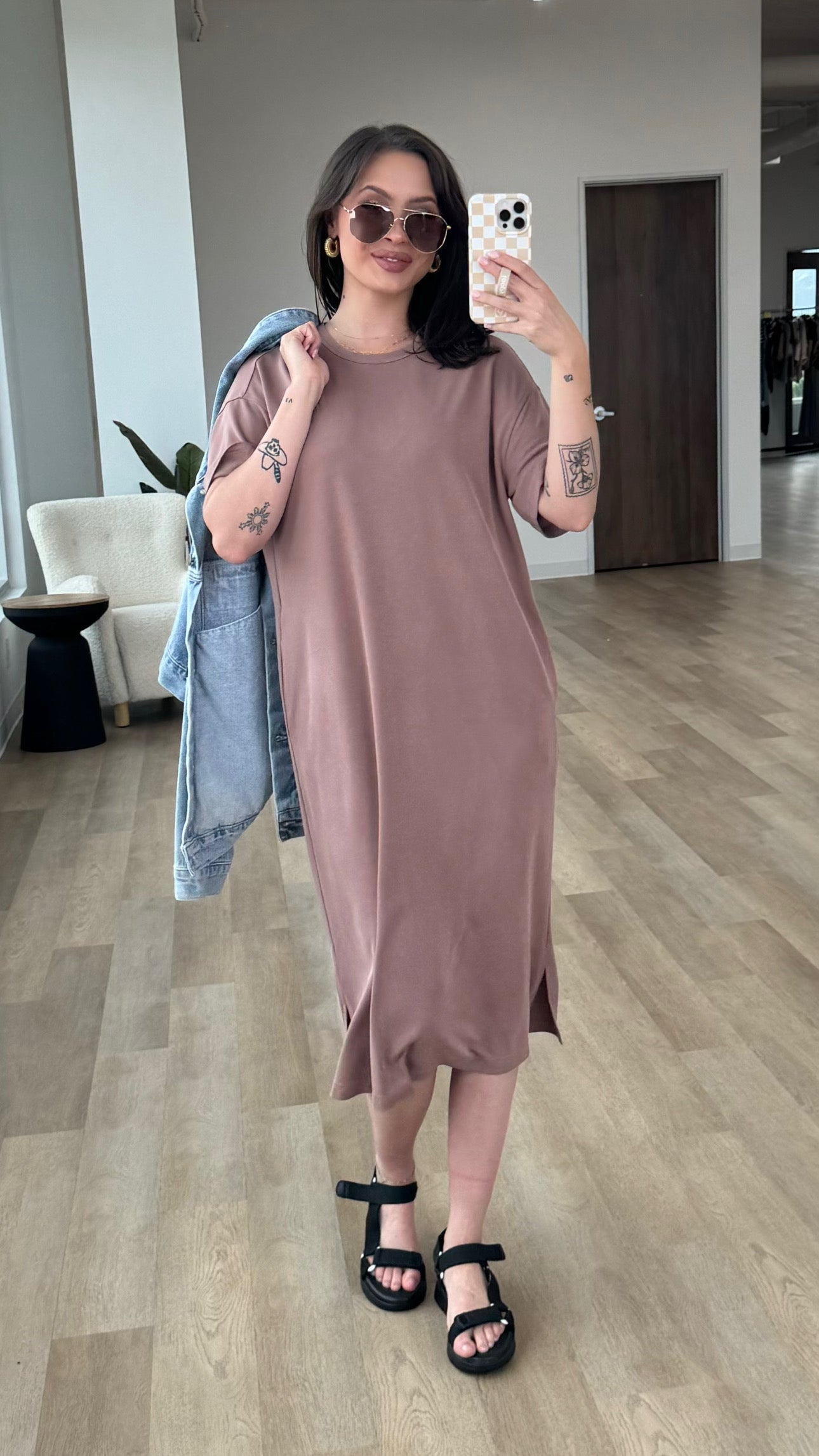 Maeve Dress in Mocha - FINAL SALE 3XL Maeve Dress in Mocha - FINAL SALE 3XL