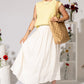 Sable & Sea Skirt in Cream Clothing Holley Girl 