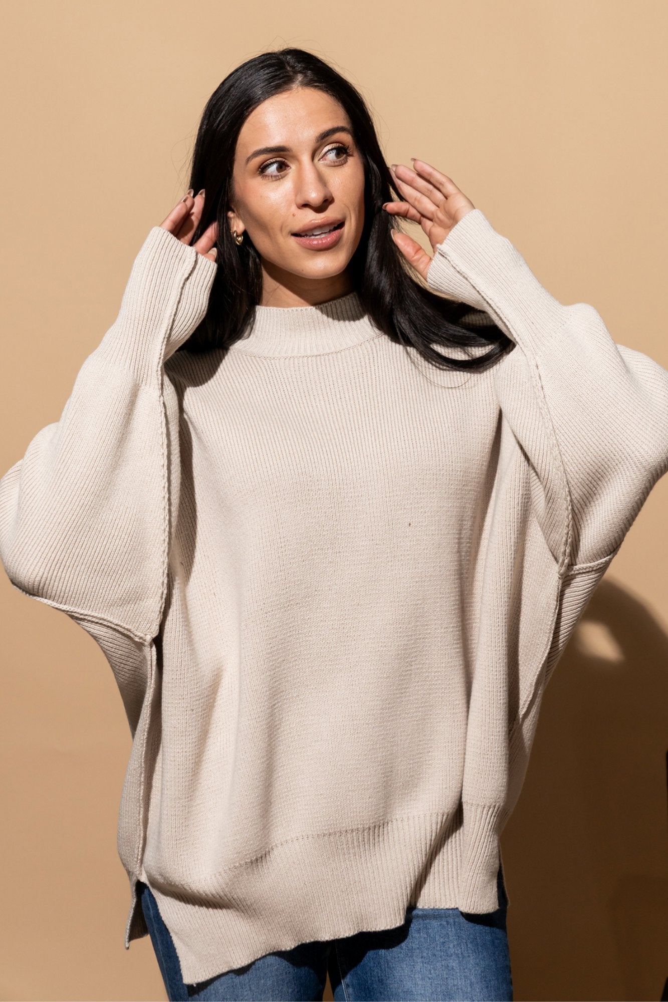 Callie Sweater in Dove Clothing Holley Girl 