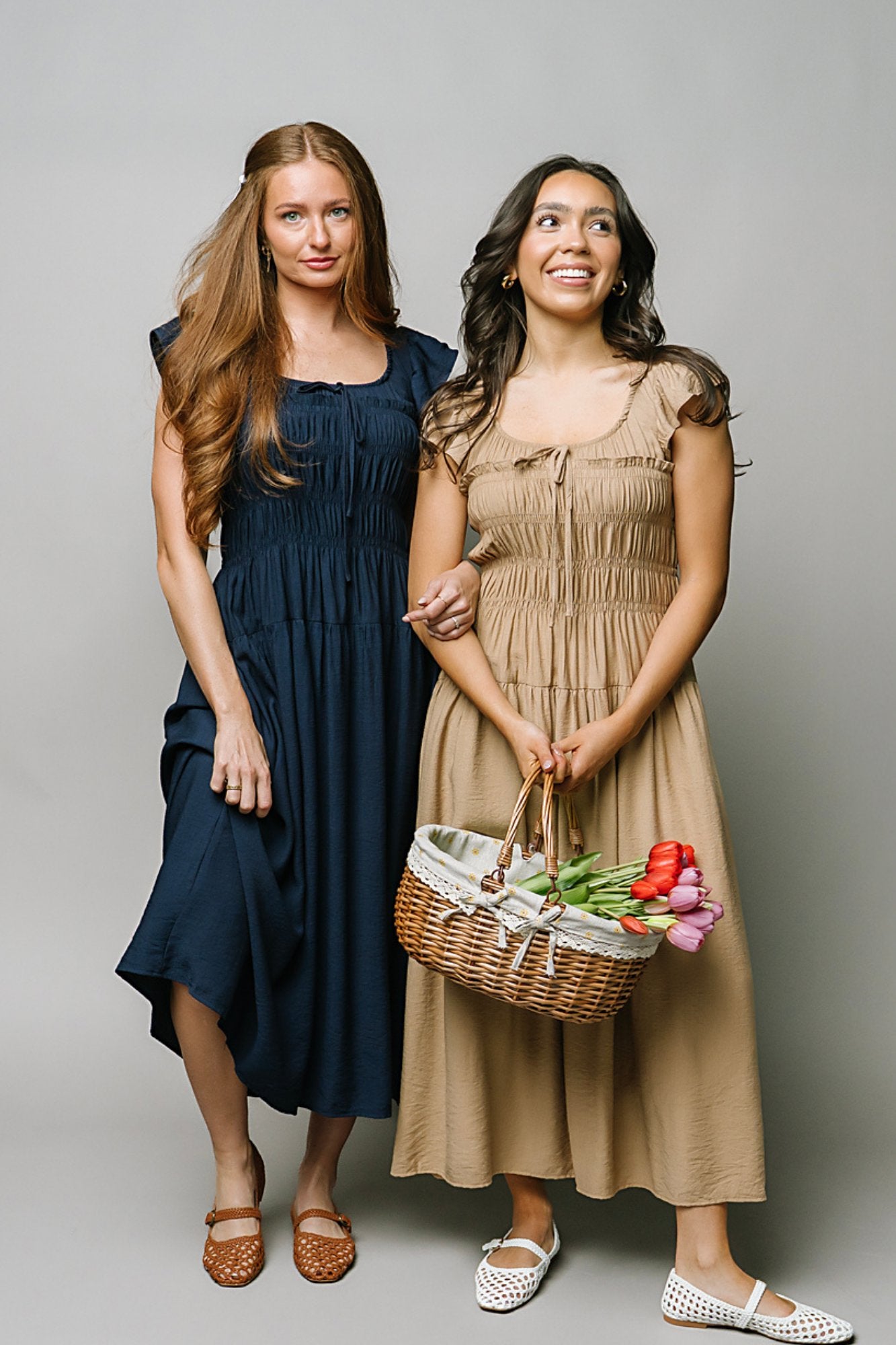 Golden Hour Dress in Navy Clothing Holley Girl 