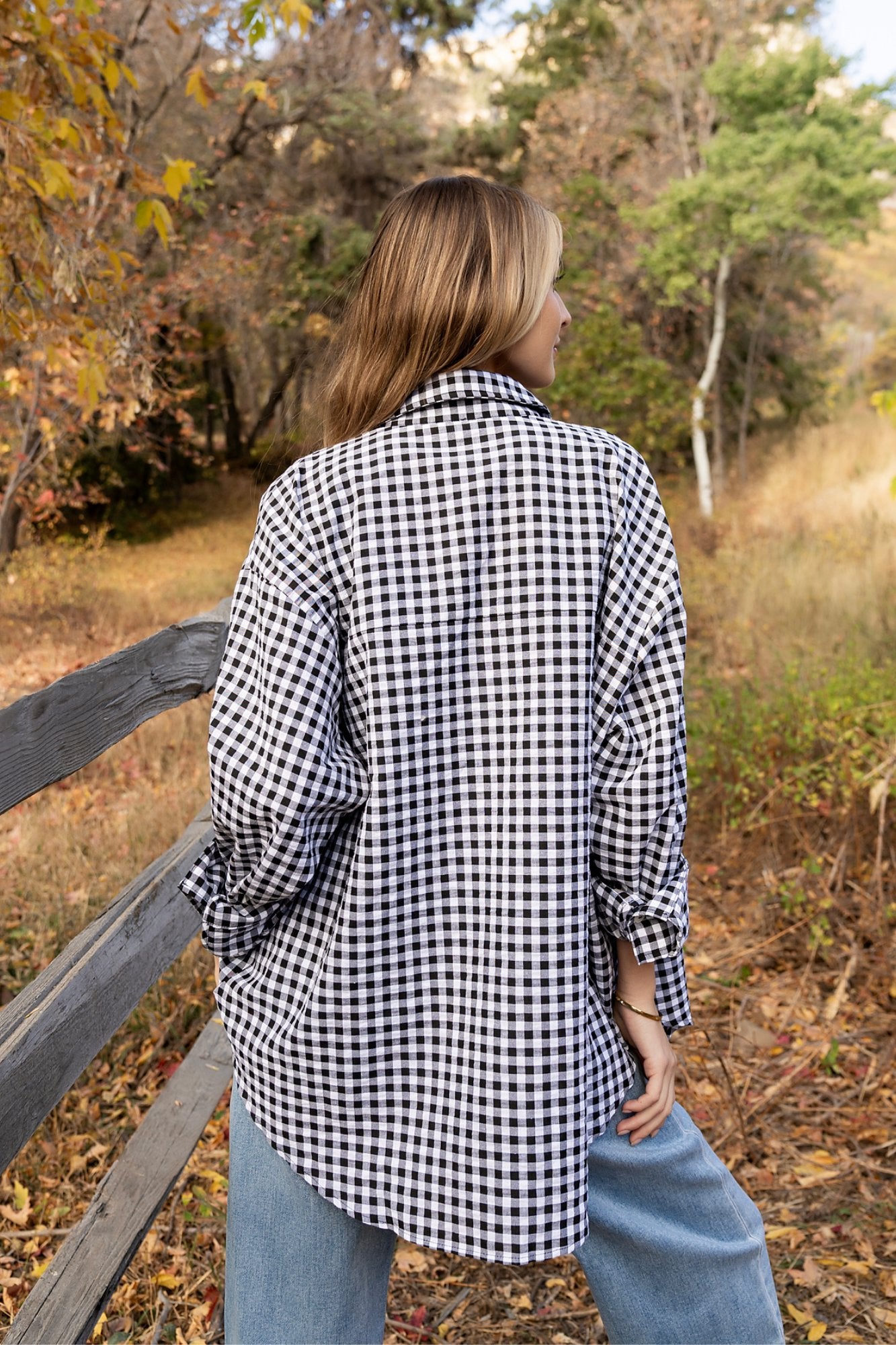 Pomodoro Button Up in Black Clothing Holley Girl 