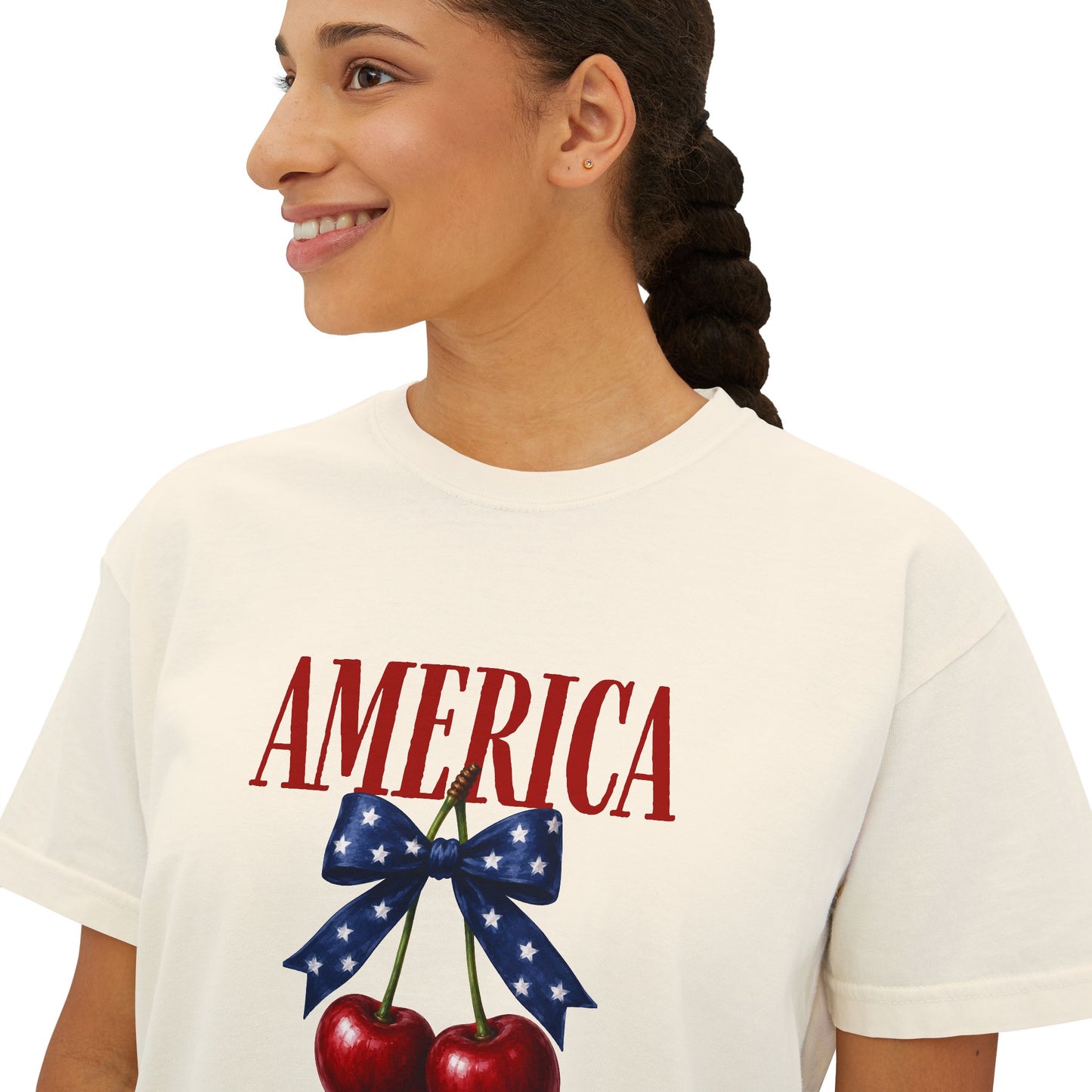 American Cherry -  Boxy Tee