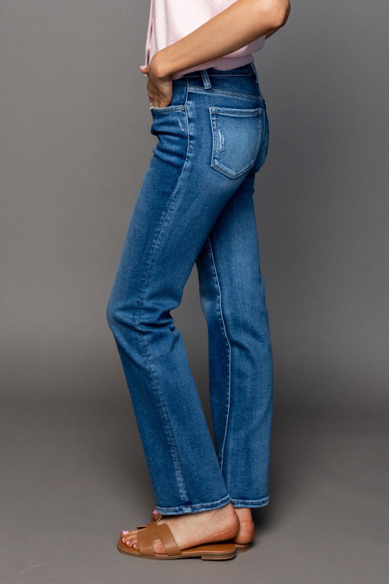 Harlow Straight Leg Jeans Clothing Holley Girl 